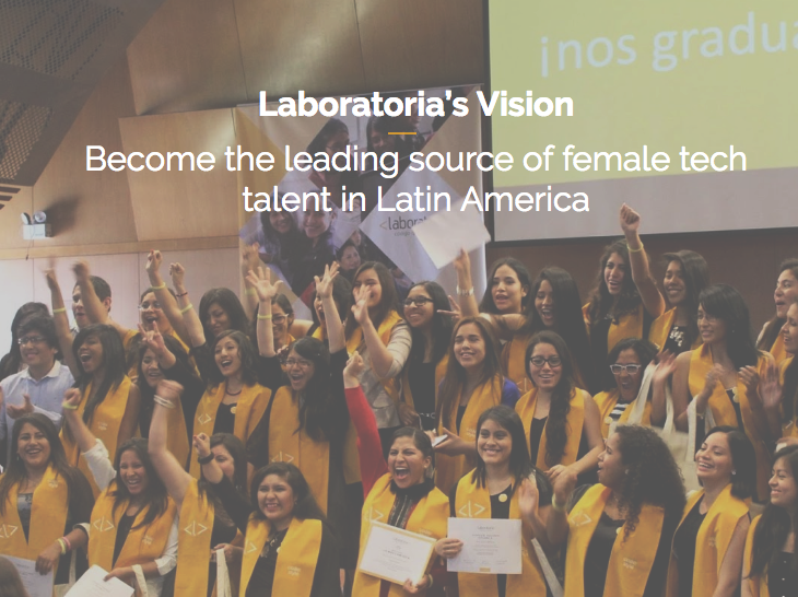 Laboratoria’s vision is for Latin America to have a diverse, inclusive and competitive digital economy that creates opportunities for all people.